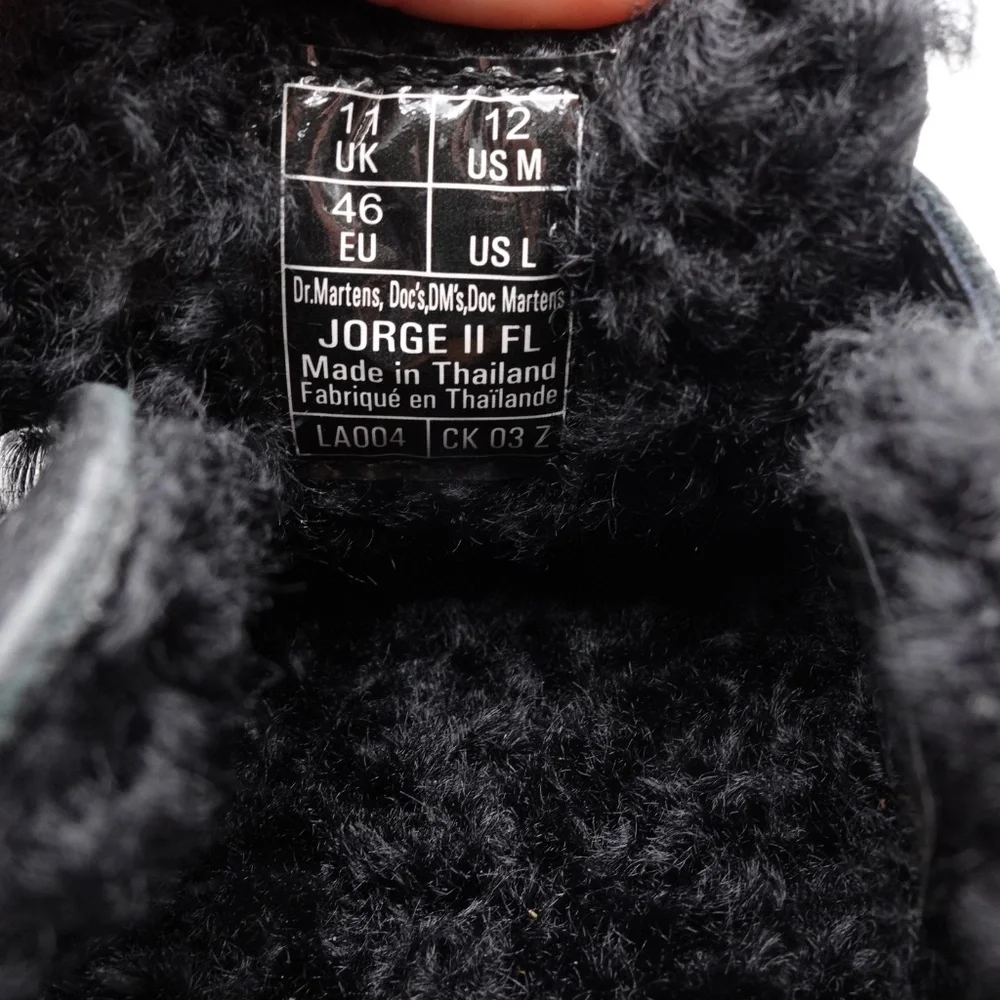 NEW Size 12 Men's Dr. Martens Jorge II Faux Fur Lined Slingback Mules 31885001 - Picture 2 of 6